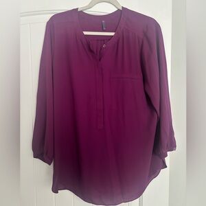 NYDJ Purple Blouse
